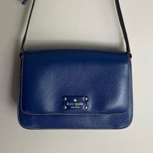 Kate Spade Structured Cobalt Blue Crossbody Bag